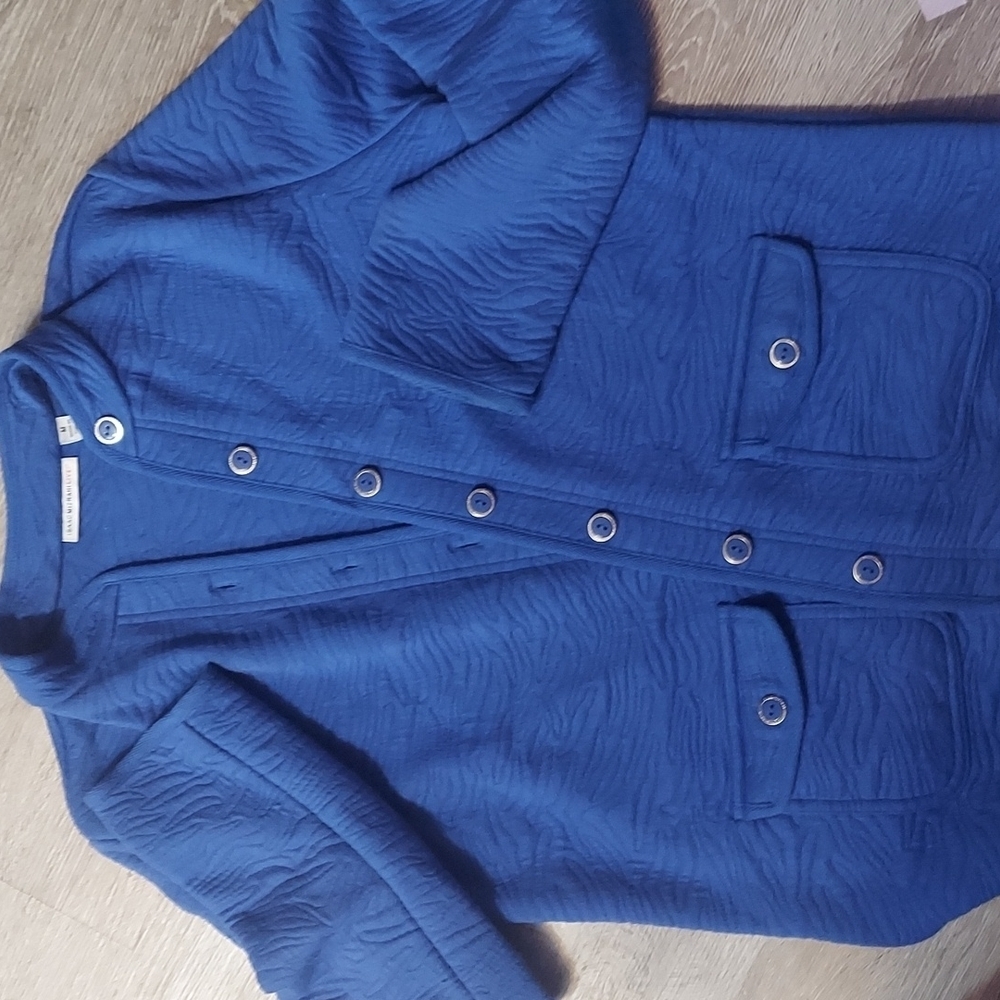 Beautiful blue designer cardigan.. designers drips - Picture 3 of 3
